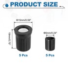 5pcs Potentiometer Knobs Rubber Guitar Volume Tone Rotary Knob Black White