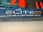 Nerf Elite 2 0 Double Defense Gun Pack Toy Kids Blasters Foam Darts Strike Set