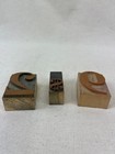 12pc Wood Type Numbers   Symbols     2  144pt Letterpress Blocks     Studio Cut