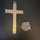 Antique Religious Cross And Pendant 9 5 Grams Sterling Silver