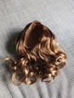 American Girl Lila Wig B Golden Brown Curly Hair Doll Custom Replacement