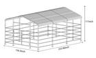 New 13  20ft Metal Livestock Shed Steel Shelter Cowshed For Farm Animal Usa Stock