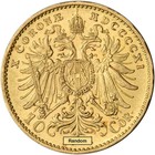 Austria Gold 10 Corona  0980 Oz - Franz Joseph I - Xf au