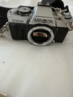 Lot Of Vintage Cameras Lenses Manuals Bag Untested