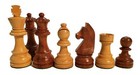 European Chess Set - Babul Wood - 4 Queens - 3x Weighted - 3 3 4 K