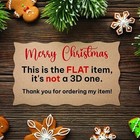 2d Custom Name Dachshund Christmas Ornament sausage Dog Holiday Gift  Cute Dachs