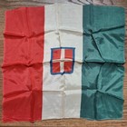 Italian Wwii Savoy Kingdom Flag Silk 116 Inches Well Made Two Sided Patriotic