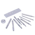 11-piece Rivet   Hollow Punch Tool Set 45  Steel For Leather Diy