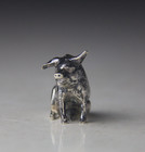 Charming Miniature Sterling Silver Pig Figurine 0 91 Ozt
