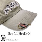 Bowfishing Hookit   Red Fish Hat Pin - Fishing Hat Clip - Fishing Brim Clip