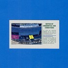Philadelphia Eagles Post Game Visiting Team Family Pass Ticket New York Jets Nfl