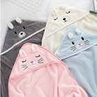 Toddler Bathrobe Infant Bath Towel Boy Girl Blankets Swaddle With Hood Cartoon C