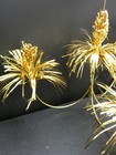 Vintage Christmas Atomic Starburst Fountain Gold Tinsel Hanging Decoration Japan
