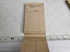 Vintage 1940s Mcmichaels Pa Store Advertising Receipt Booklet