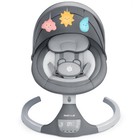 Infant Baby Swing With Bluetooth Music   Remote Control - Gray  Adjustable Seat