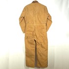 Vintage Carhartt Duck Coveralls Mens 40 Short Brown Quilt Lined Usa Made 996qzs