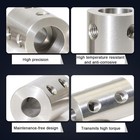 3-12mm Shaft Coupling Rigid Coupler Joint Stand Off Spacer Bush Collar 45  Steel