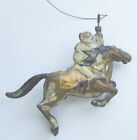 Vintage Marx Tin Litho Horse   Cowboy Poor Condition Incomplete 1950s 1960s