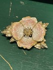 Hroar Prydz Flower Brooch Sterling Silver Enamel Norway Norwegian