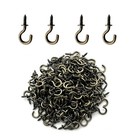 Small Antique Brass Ceiling Hooks 1 2   Screw Cup Hook Vintage Bronze Screw-i   