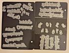 Scrapbooking Metal Cutting Dies   Clear Stamps Lot Words Letters Numbers Phrases