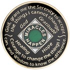 Green Na Coin  Green Crystals  Narcotics Anonymous Recovery Chip  1-45