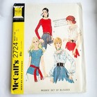 Mccall s 2724 Vintage Peasant Top Pattern Bust 38