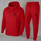 Men s Jordan Grey Tracksuit Set Zip Hoodie To Match Joggers Athletic Streetwear