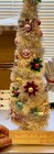 Holiday Barn Vintage Tinsel Bottle Brush Christmas Tree 21 In W  Ornaments
