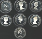 7 Canadian Proof Silver Dollars - 2 625 Oz Of Silver Below Spot Price