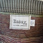 Vtg Essay Usa Made Sweater Men L Multicolor Abstract Knit Pullover Retro 90s