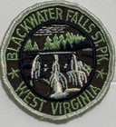 Vintage Blackwater Falls State Park St Pk West Virginia Round Embroidered Patch