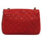 Chanel Matelasse Chain Shoulder Bag Lamb Skin Red Gold Cc Auth 136059
