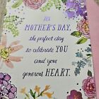 Mother s Day Greeting Card 6x8 Floral Pink Purple Glitter Hallmark