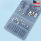 Women Men Portable Nail Clippers Scissors Pedicure Tools Kit Travel Grooming Kit