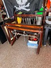 Antique Early 1900 s Large Wooden Farm Floor Union Weaving Loom 44  X 47 
