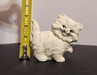White Persian Cat Figurine Hobbyist Piece Hand Painted Vtg Kitten Kitty Ceramic