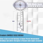 Complete Goniometer Rom Set For Pt  Ot  Nursing     Bonus Reflex Hammer   Penlight