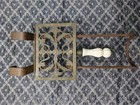 Beautiful Antique English Victorian Brass And Iron Trivet