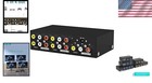 Efficient 4-way Rca Splitter For Duplicating Audio   Video Outputs - 1 In 4