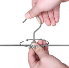10pcs Anti-slip Multi-purpose Pants   Skirt Hangers For Clothes Drying - New