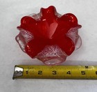 Mid Century Modern Murano Glass Speckle Flake Ashtray Handblown Beautiful No 46