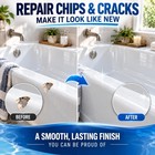 Tub Repair Kit White  Bathtub For Enamel  Fiberglass  No 01 White
