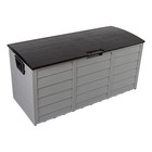 Garden Storage Box 75 Gal Black Outdoor Tool Case Cushion Organizer With Wheels