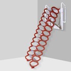 Orange 10 17ft Attic Ladder 12 Steps Loft Stairs Wall Mounted Folding Ladder Usa