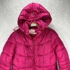 Faded Glory Parka Jacket Womens Xs Hot Pink Hooded Pockets Puffer Magenta