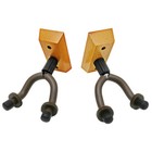 2 Pcs Guitar Hangers Wall Mount Adjustable Arm Instrument Display Holder Wooden