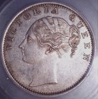 1840 India Silver Rupee  Icg Au58  Rarer Type  Issue Free