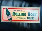 Vtg Htf Latrobe Brewing Co Rolling Rock Premium Working Lighted Beer Sign Metal 