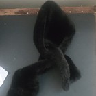 Women s Black Fur Collar Wrap Stole  Eveningwear Special Occasion
